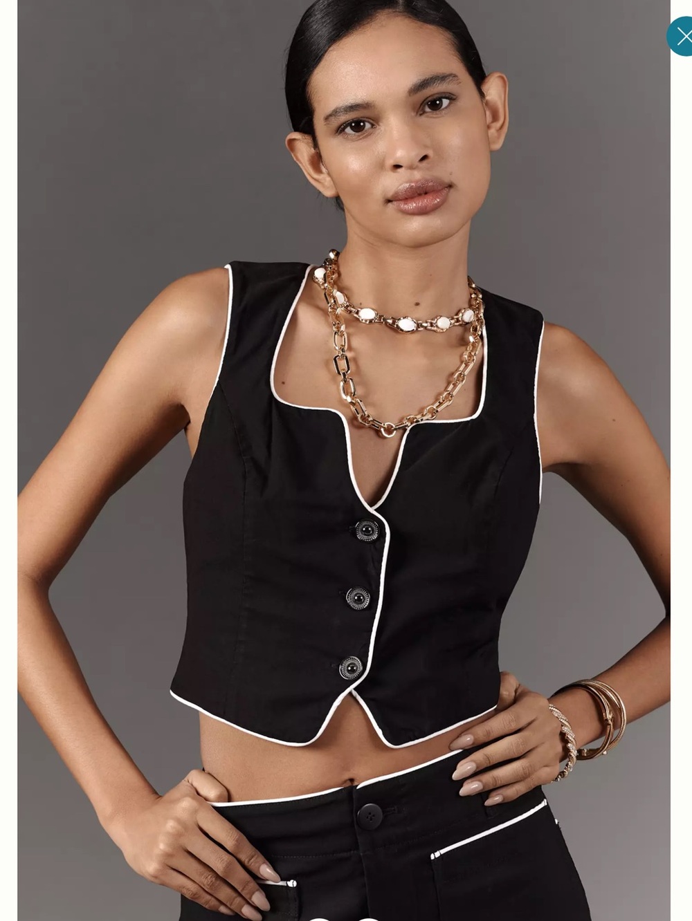 NWT Maeve western piped vest❤️❤️❤️❤️